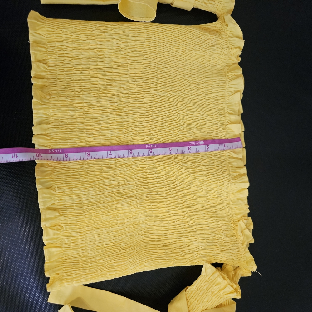 Style Rack Sunny Yellow Smocked Top - Picture 3 of 4